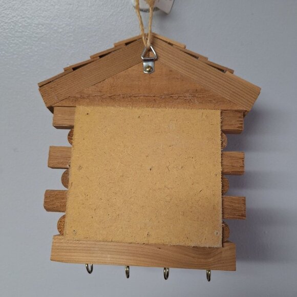 Little Log Fishing Camp Hook Hamging Nebraska Crafted‎ Wood Welcome Fly Lantern - Picture 8 of 13